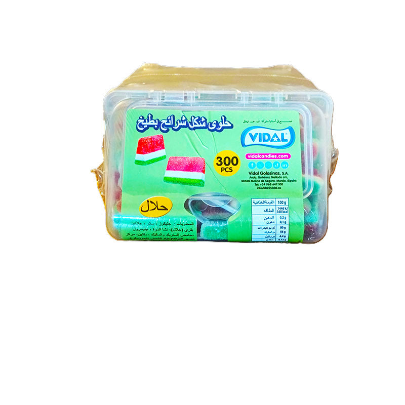 Vidal Jelly Watermelons Plastic 300pcs*6outer