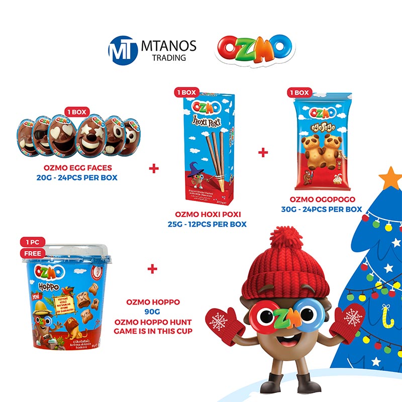 OZMO Ogopogo + Egg Faces + Hoxi Poxi + Hoppo