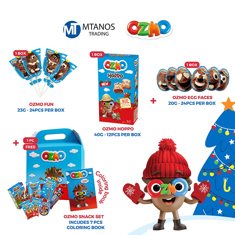 OZMO Egg Faces + Hoppo + Fun + Ozmo Snack Set