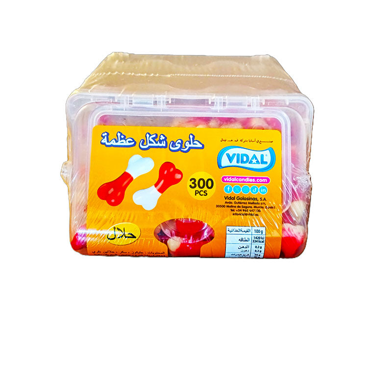 Vidal Jelly Red Bones Plastic 300pcs*6outer