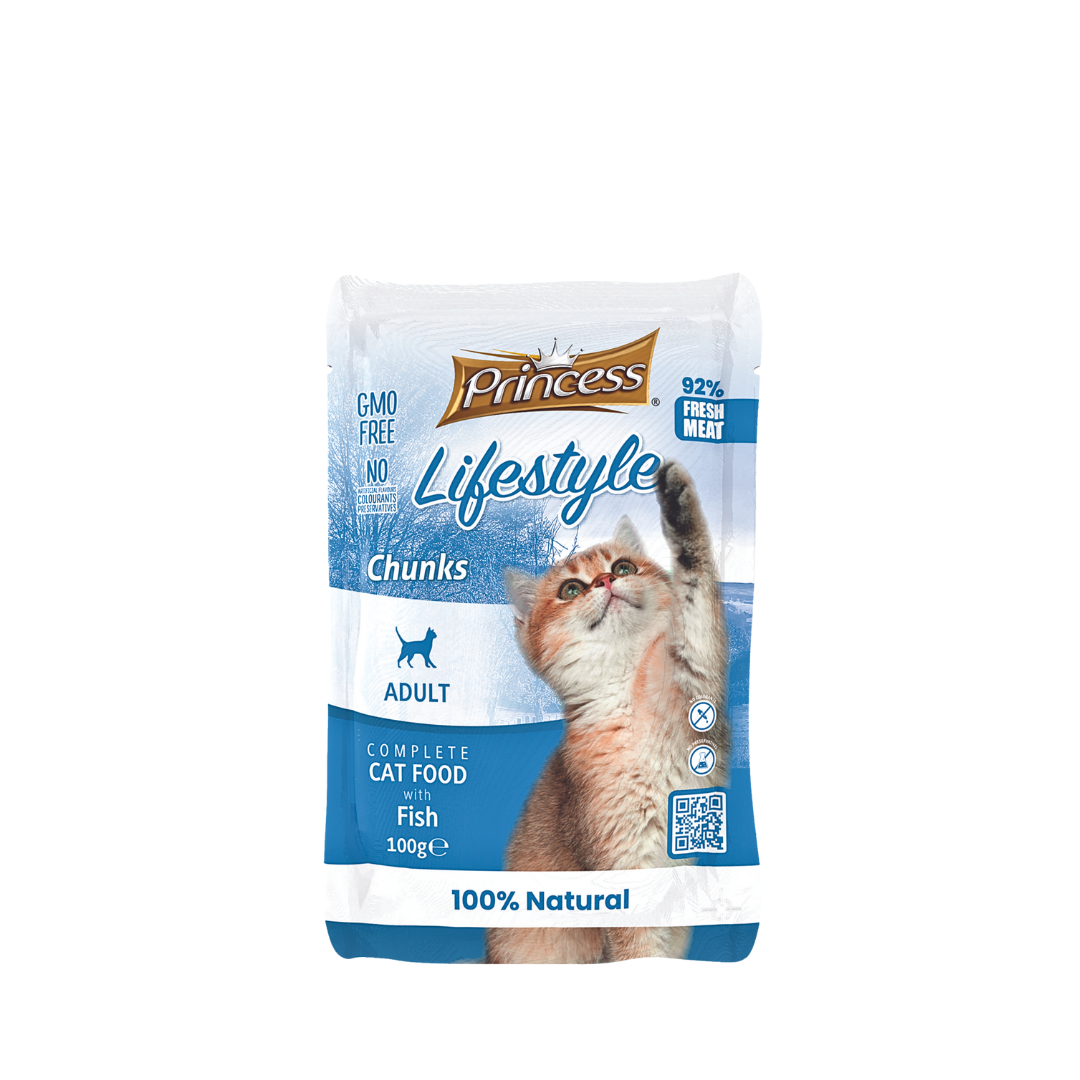 PRINCESS Lifestyle Fish Chunks For Cats
