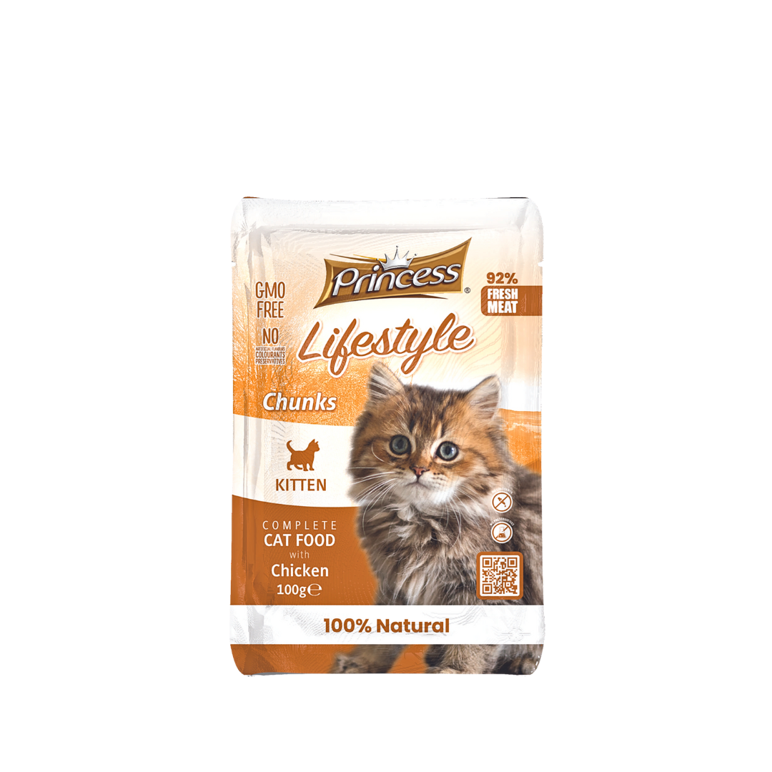 PRINCESS Lifestyle Chicken Chunks For Kittens