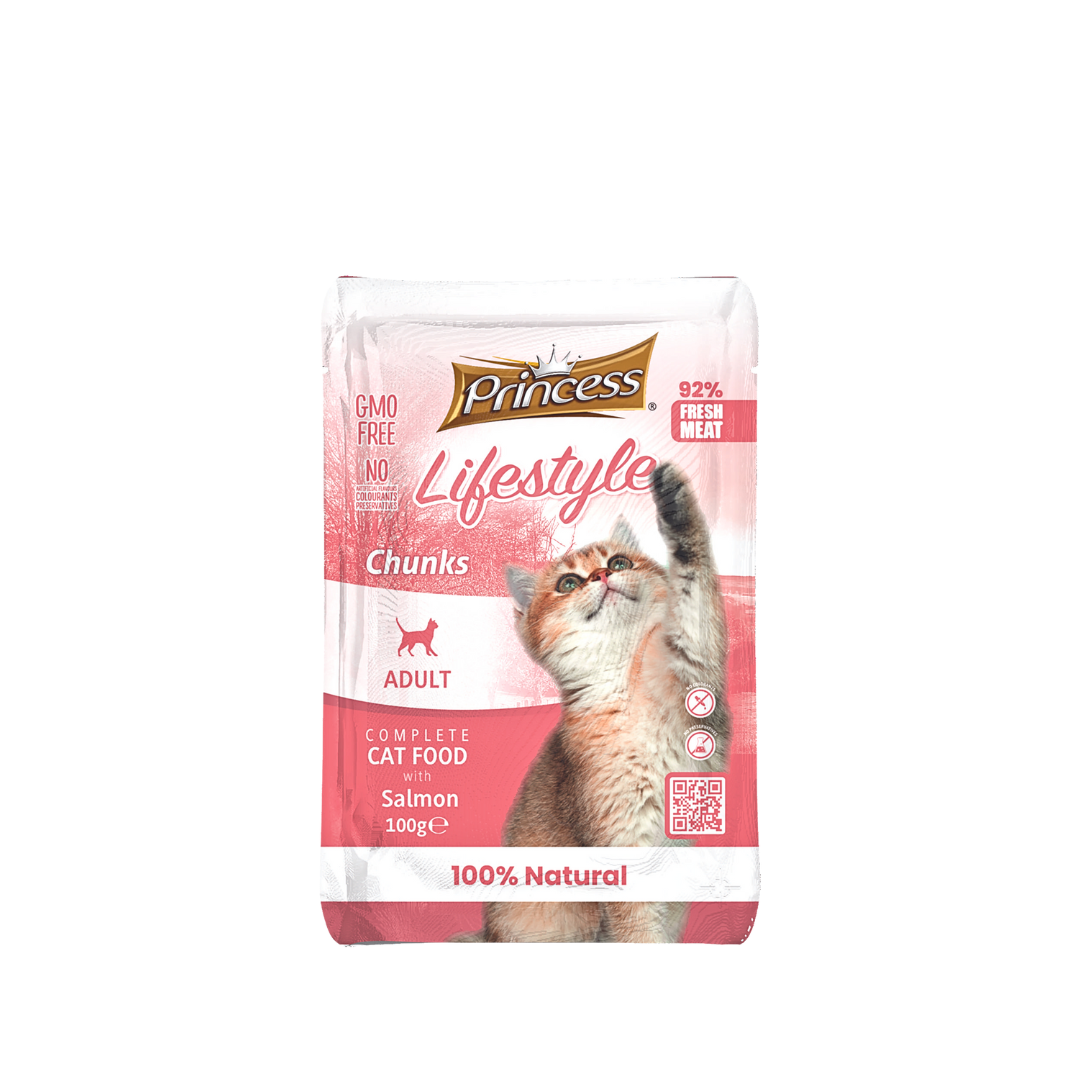 PRINCESS Lifestyle Salmon Chunks For Cats