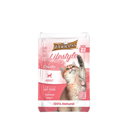 PRINCESS Lifestyle complete wet food Chunks For Cats (100g)