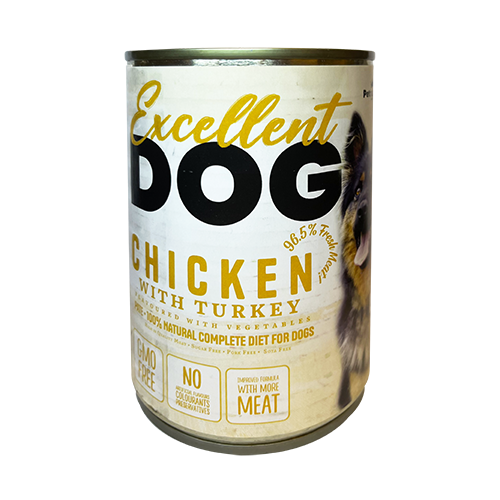 EXCELLENT Paté Chicken - 100% natural complete diet for dogs (400g)