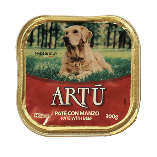 ARTU Paté Pet Food for Adult Dogs with Vitamins A, D3, & E (300g)