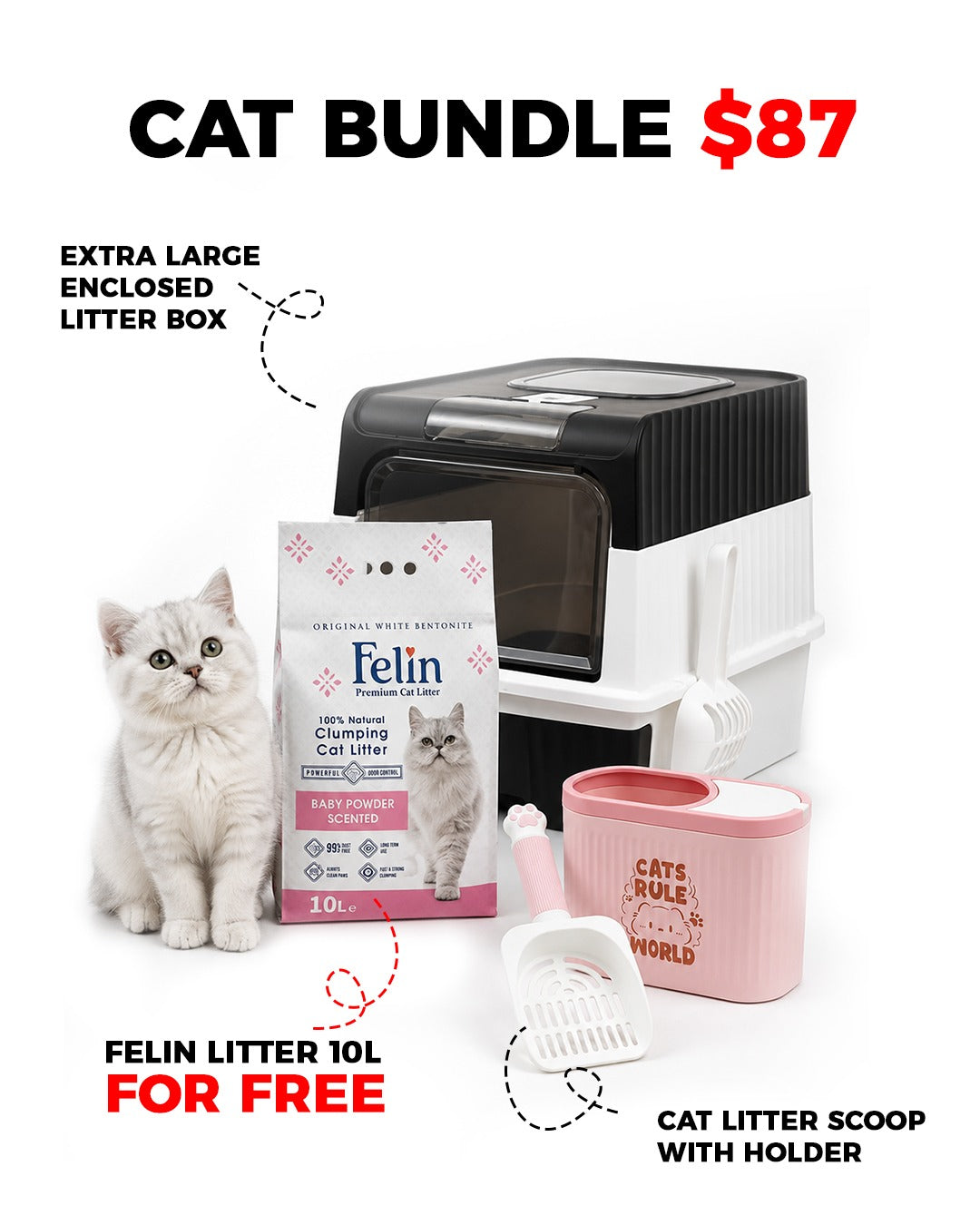 Cat bundle offer - Complete Cat Litter Care Bundle