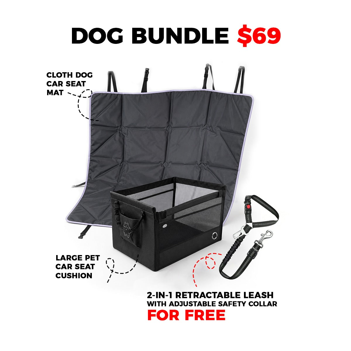 Dog bundle offer - Pet Car Comfort & Safety Bundle