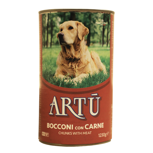 ARTU Chunks Complete Pet Food Designed for Adult Dogs fortified with vitamins