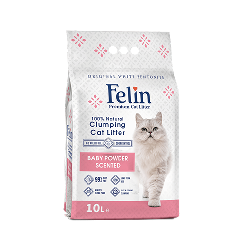 FELIN Cat Litter Baby Powder Scented