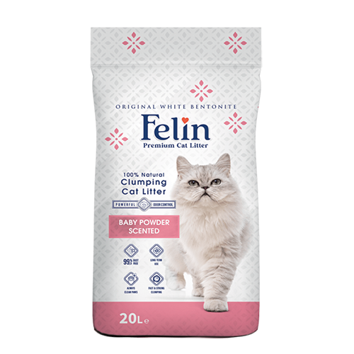 FELIN Cat Litter Baby Powder Scented