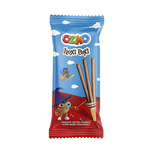 OZMO Hoxi poxi sticks coated in milk chocolate