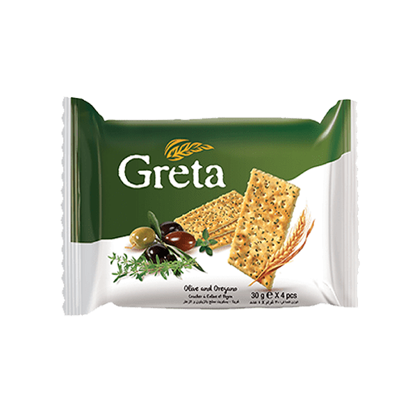 GRETA Crackers Olive and Oregano