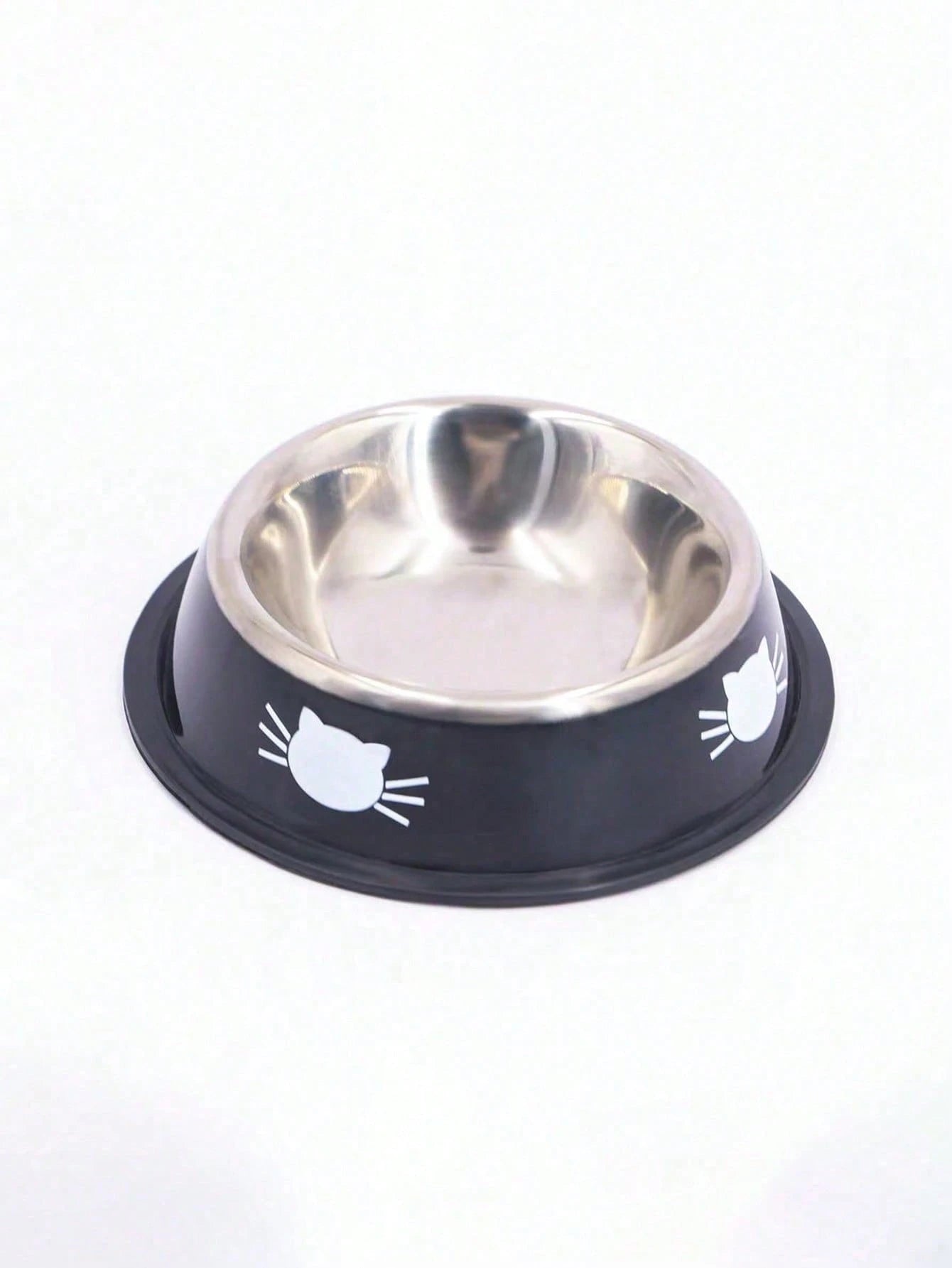 Stainless Steel Cat Bowl – Colorful Non‑Slip Food & Water Dish