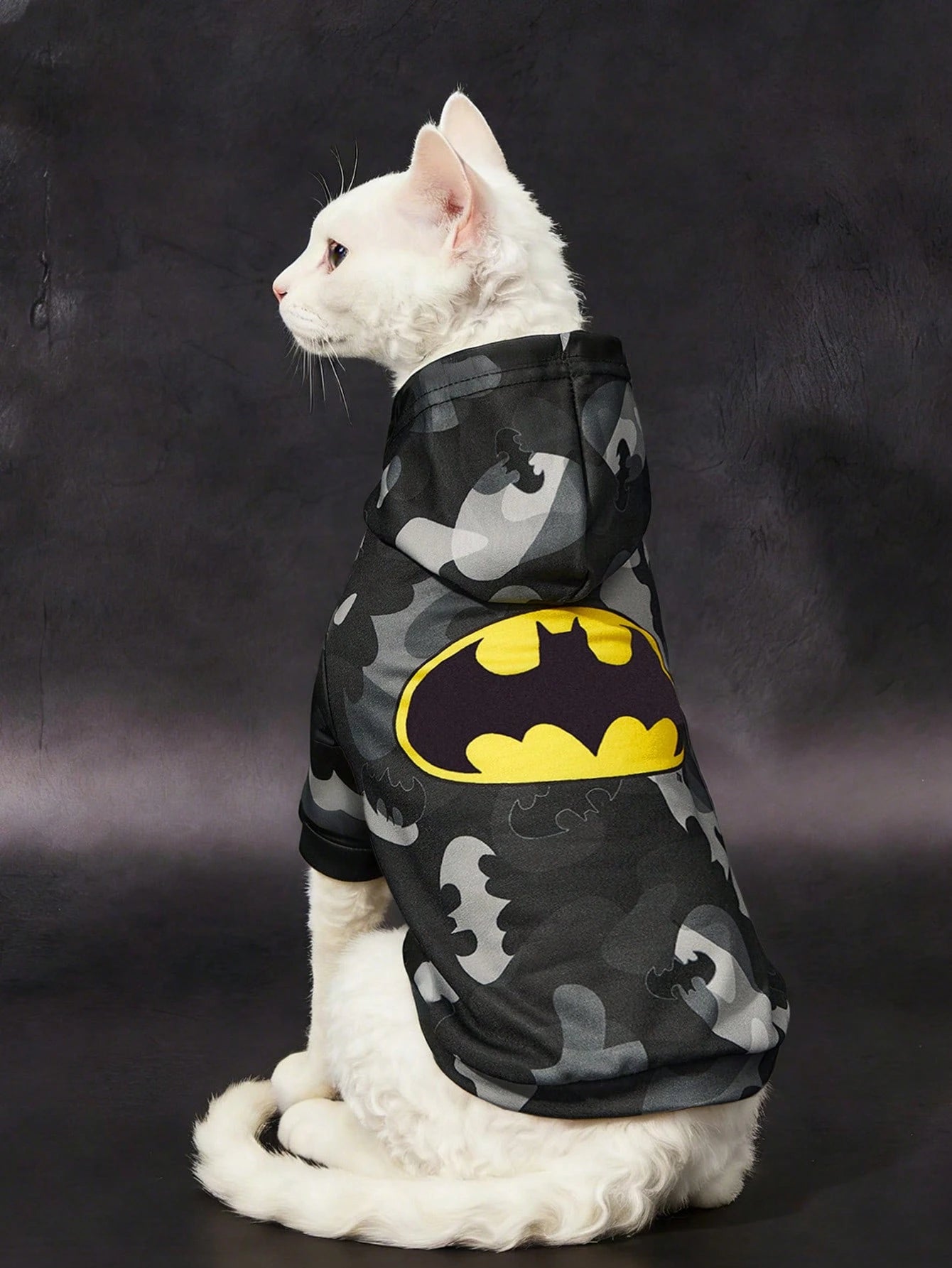 Batman Pet Hoodie for Cats & Small Dogs | Soft Hooded Sweatshirt