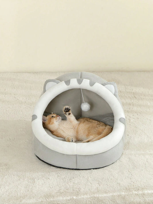 Cute Soft Cat Bed House – Comfortable Breathable Sleeping Basket for Cats