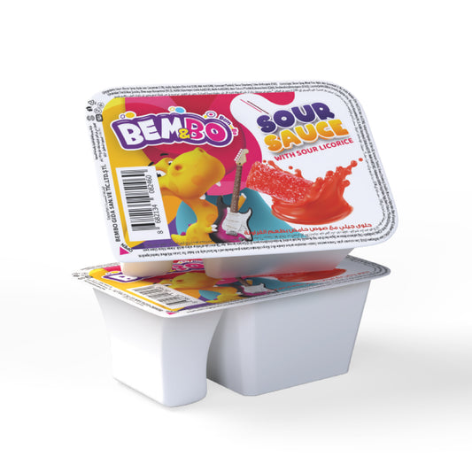 BEMBO Sour Sauce With Sour Licorice Strawberry Flavor