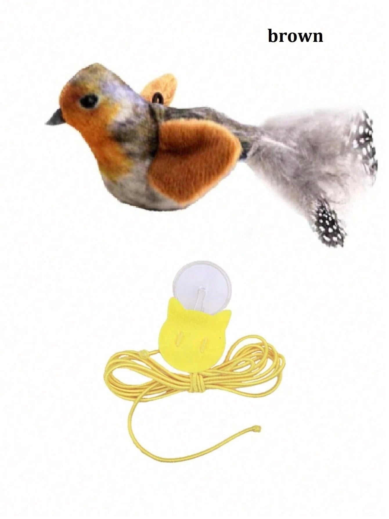 Interactive Hanging Bird Cat Toy | Chirping Sound & Flapping Wings