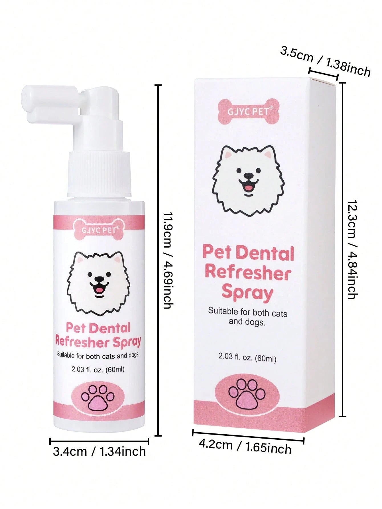Cat Dental Spray for Fresh Breath & Teeth Cleaning (60ml)