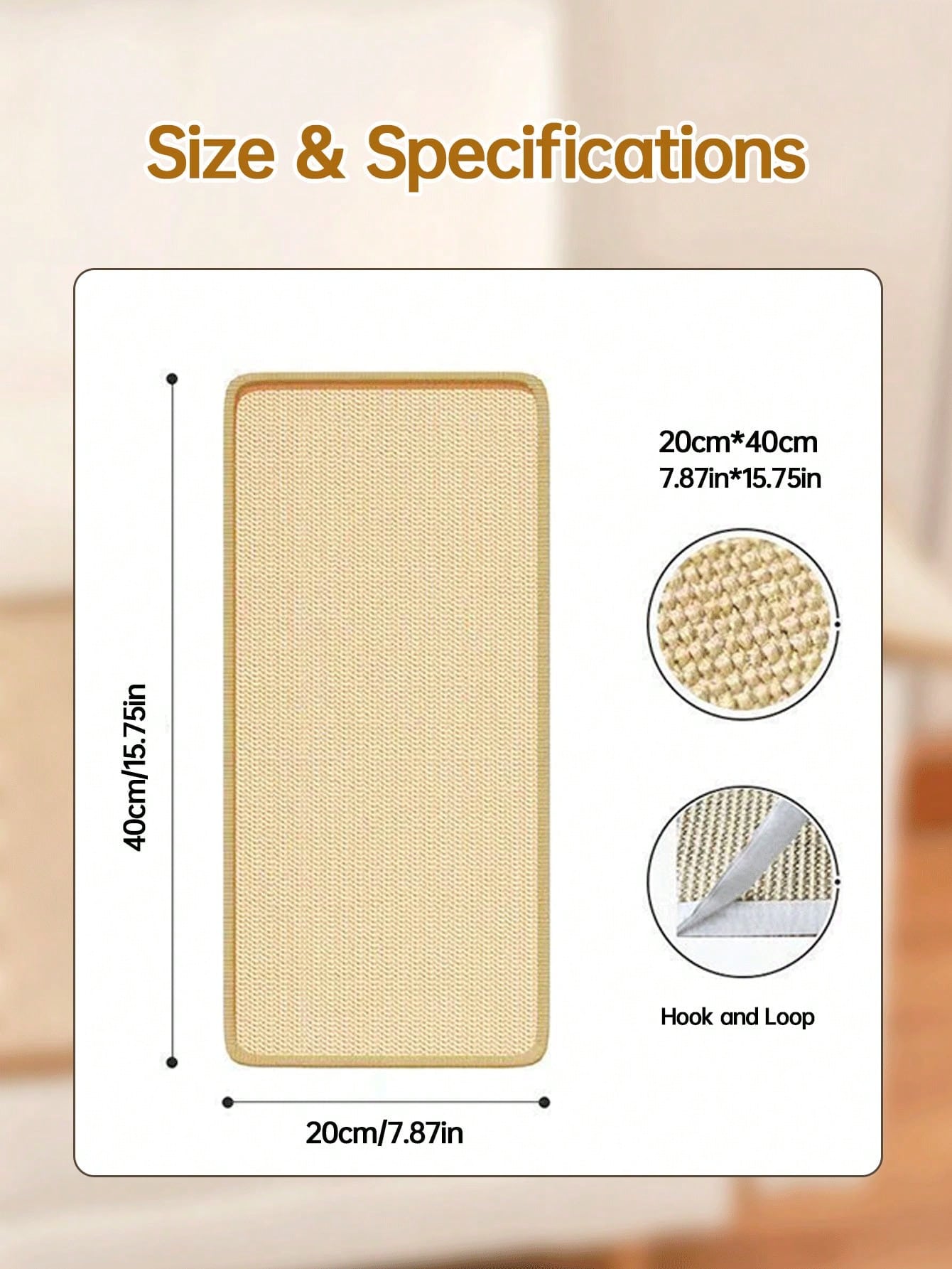 Sisal Cat Scratcher Mat | Durable Scratch Pad for Walls & Furniture