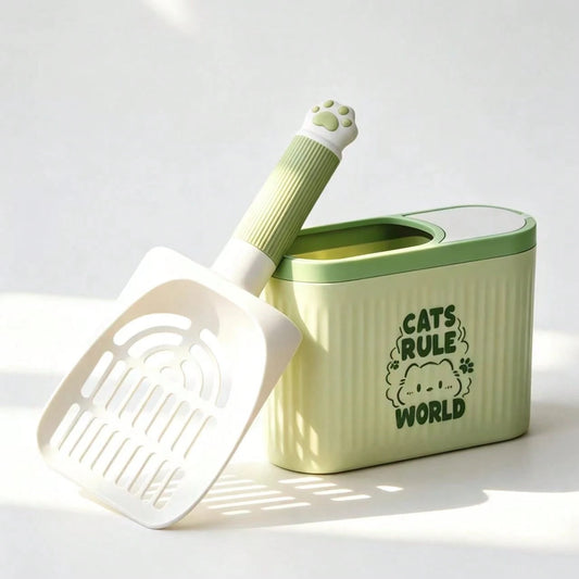 Cat Litter Scoop with Holder | Durable Litter Box Scooper