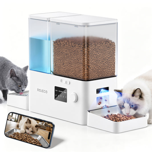 ROJECO 8.5L Automatic Pet Feeder with Camera option | 2-in-1