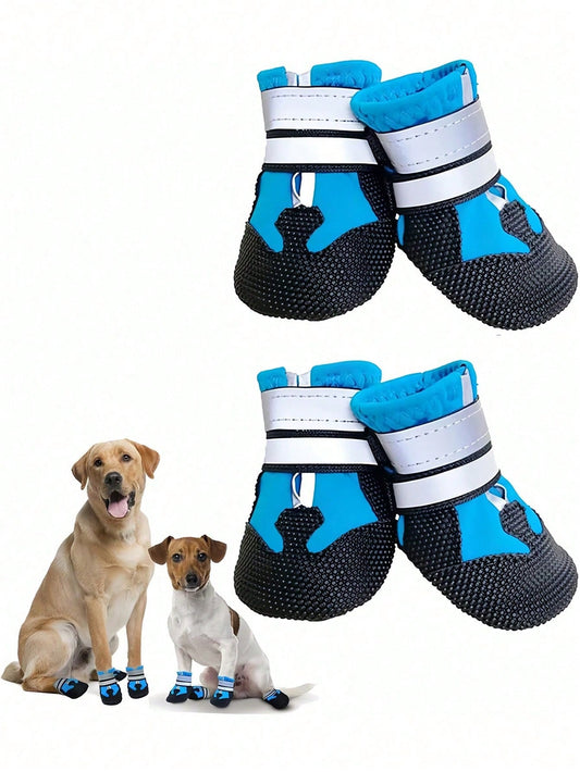 Waterproof Dog Boots | Non-Slip Rain Shoes for Medium & Large Dogs