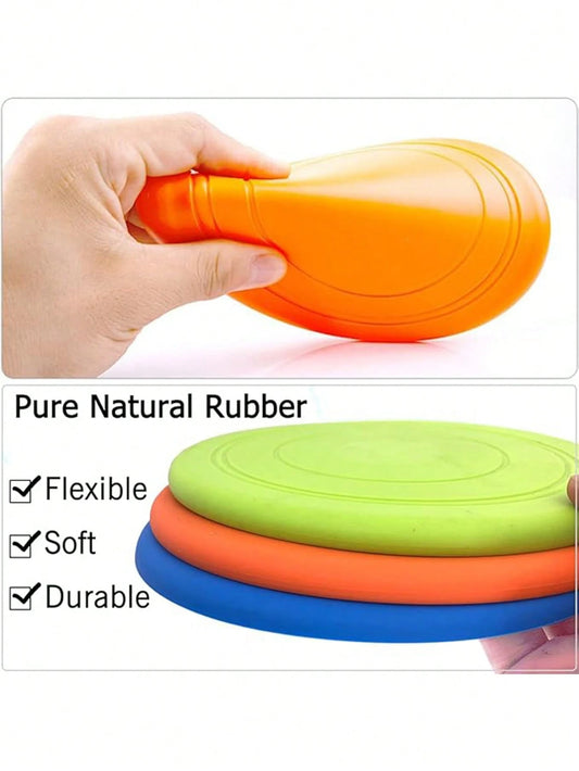 Dog Flying Disc Toy Set | Soft Interactive Training & Fetch Toys