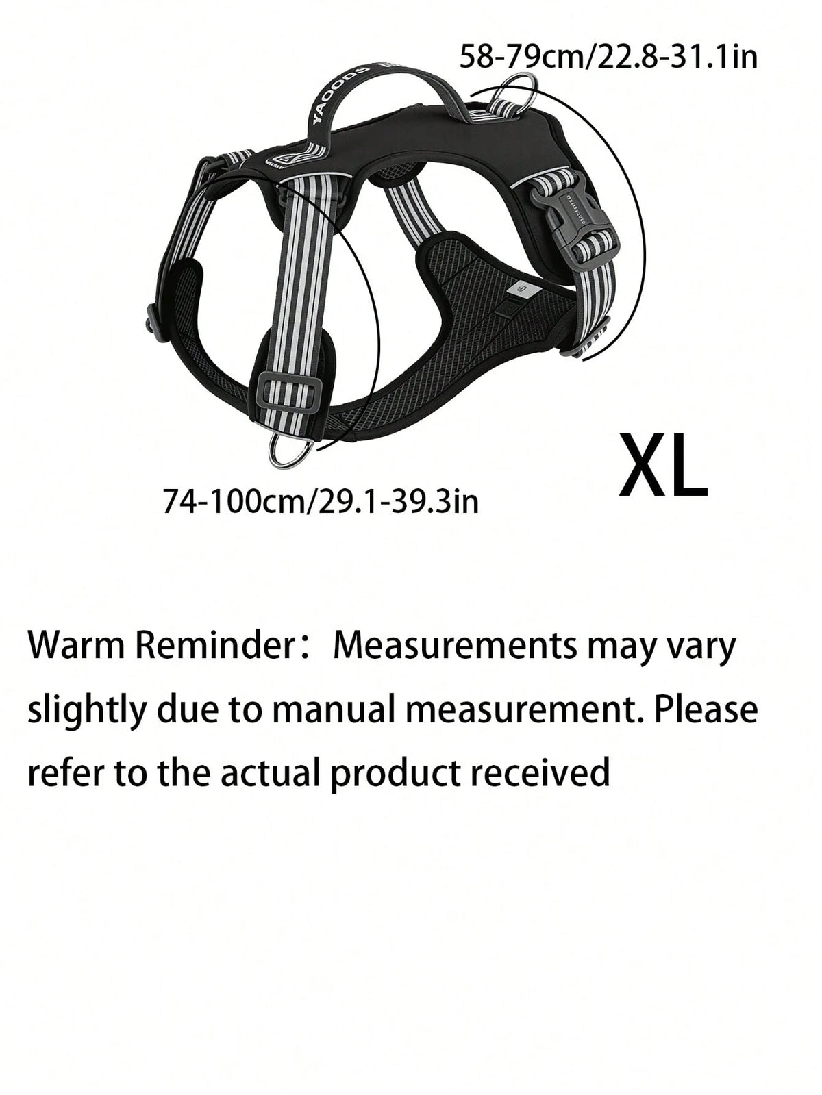 Tactical Dog Harness with Handle & Leash Clip – Reflective Adjustable Vest
