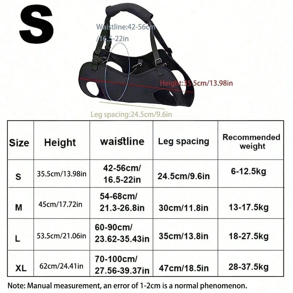 Adjustable Dog Support Leash – Shoulder Strap for Elderly & Disabled Dogs
