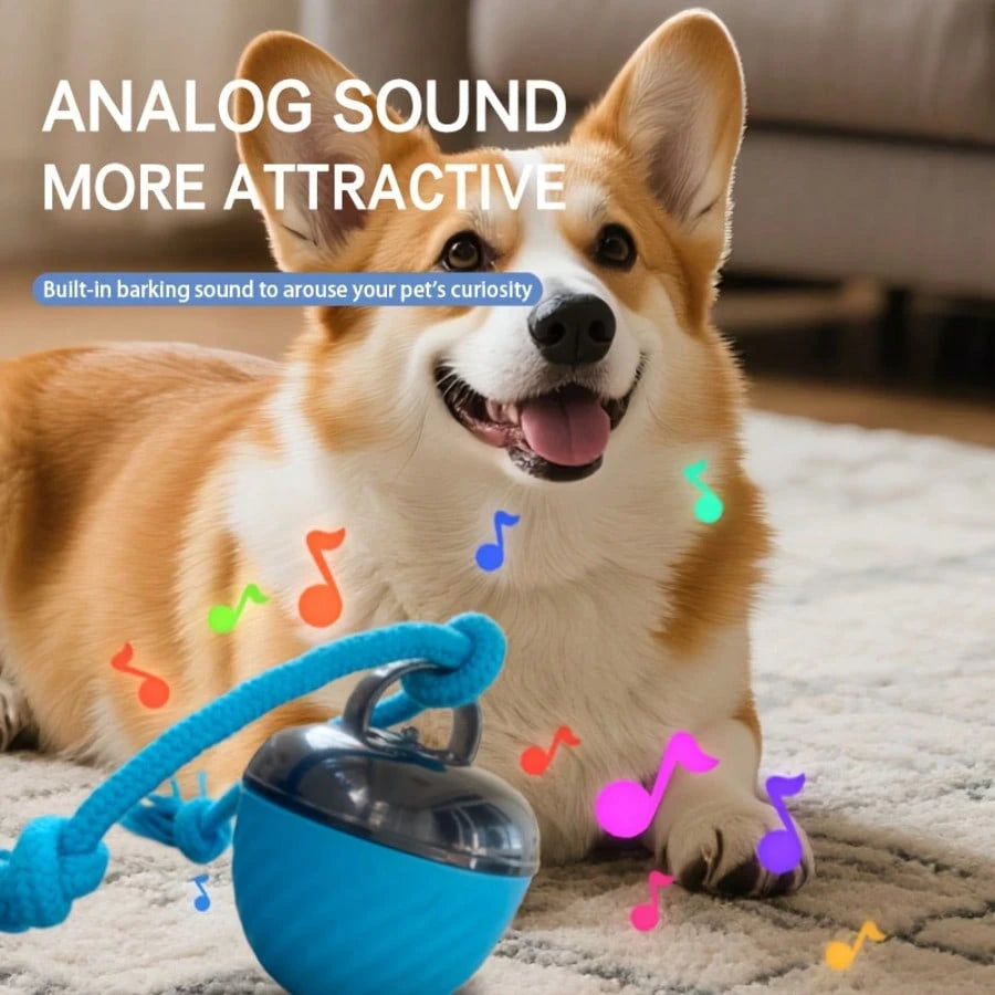 Interactive Smart Dog Ball Toy | USB Rechargeable Moving Chew Ball