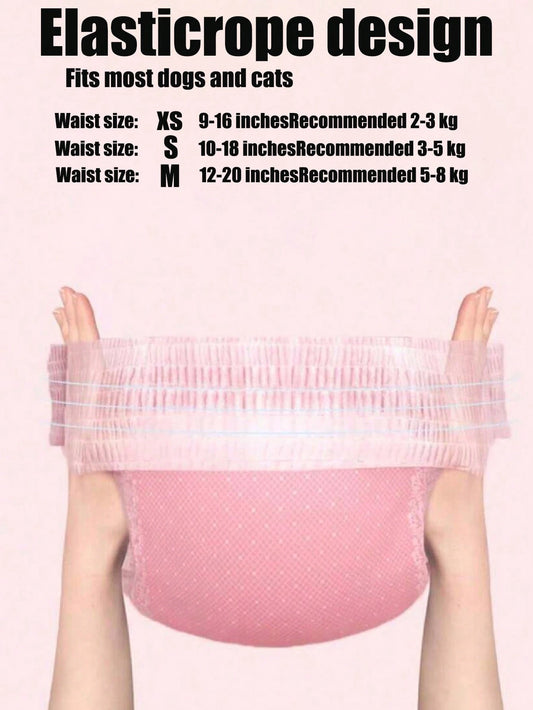 10PCS Female Dog Diapers | Super Absorbent Leak-Proof Pet Diapers