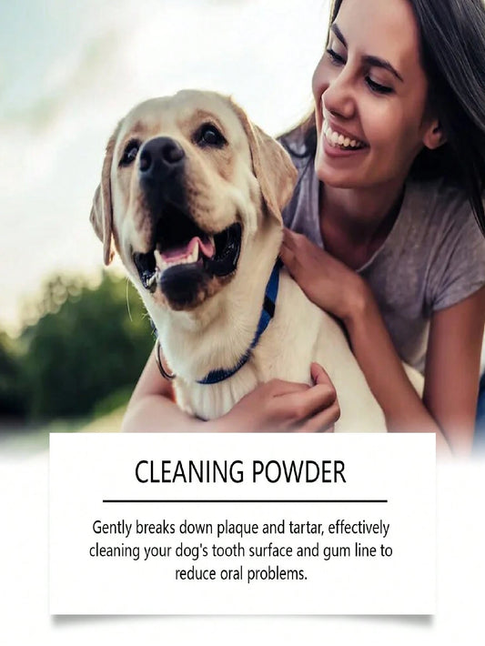 Dog Tooth Cleaning Powder – Daily Dental Care for Fresh Breath & Clean Teeth