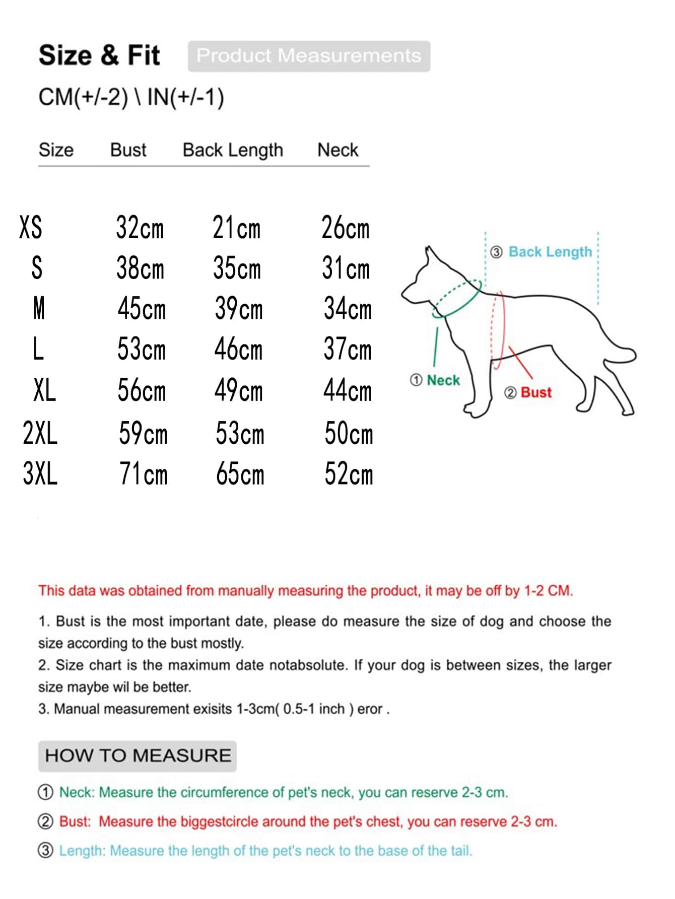 PETSIN Winter Dog Coat – Warm Thermal-Lined Windproof Jacket for Large Dogs