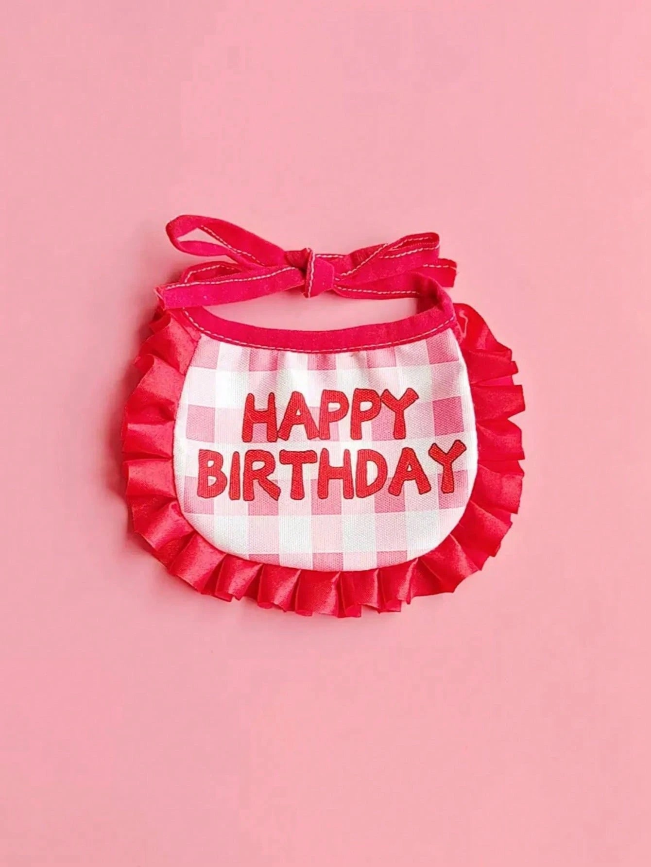 Pet Birthday Hat and Bib Set | Cute Cat & Dog Birthday Party Outfit
