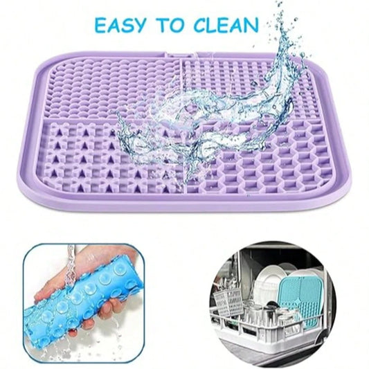 Pet Lick Mat with Suction Cups | Slow Feeder for Dogs & Cats