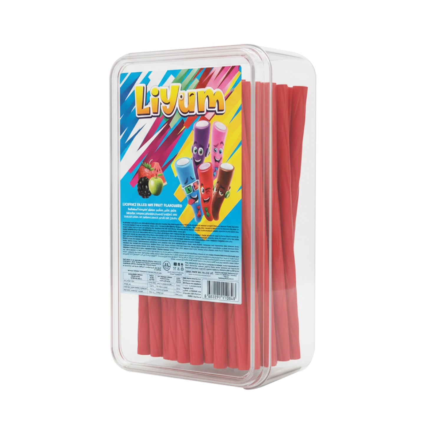 LIYUM Jellies: Red Licorice strawberry flavored sticks (1500g)
