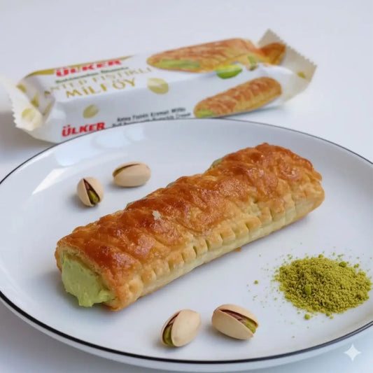 ULKER Mille feuille Filled with Pistachio (28g) - 24 Pieces per box