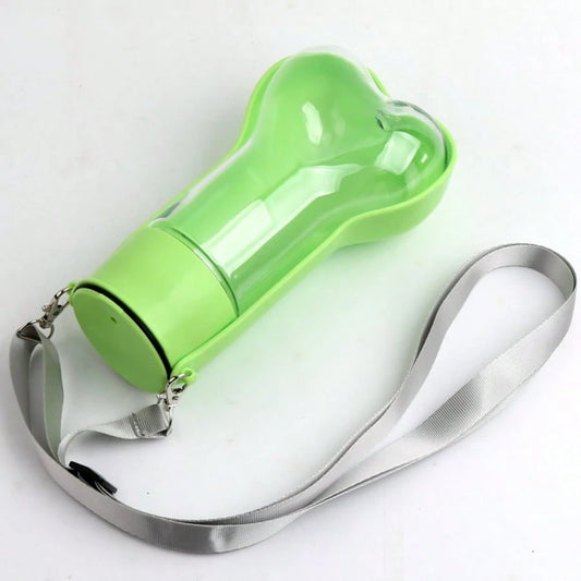 Portable Bone-Shaped Pet Water Bottle & Bowl for Dogs & Cats