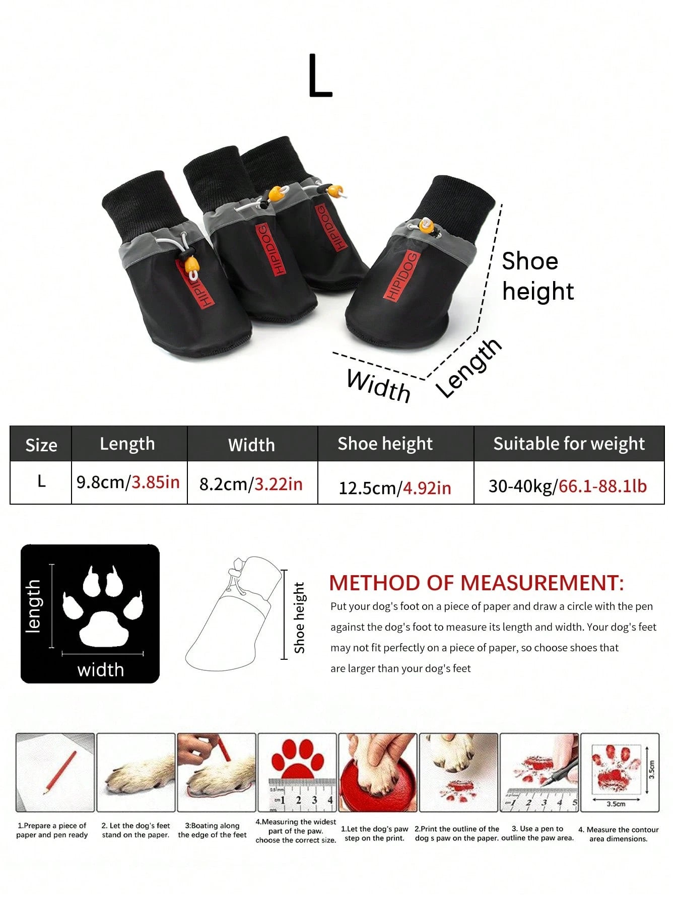 Waterproof Non-Slip Dog Boots | Protective Outdoor Paw Shoes