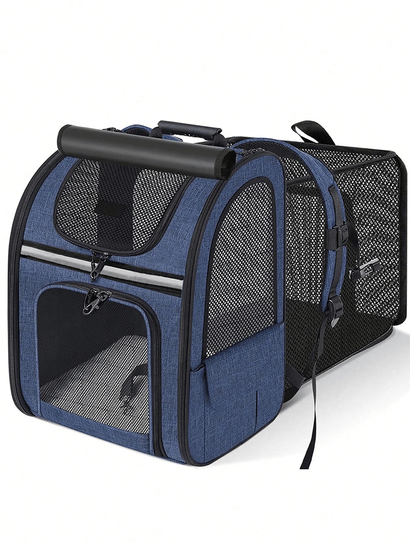 Expandable Pet Carrier Backpack with Sunshade | Cat & Dog Travel Bag