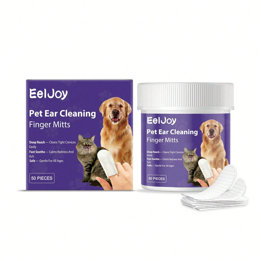 Pet Ear Cleaning Finger Wipes | Gentle Daily Ear Care