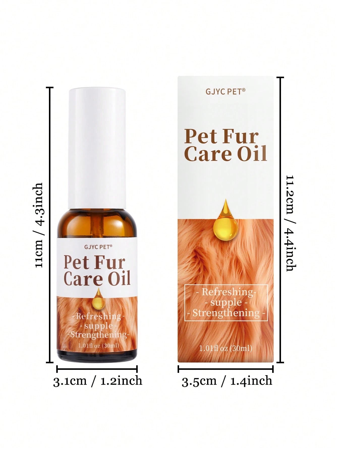 Pet Hair Care Oil for Dogs & Cats | Detangling Leave-In Conditioner (30ml)