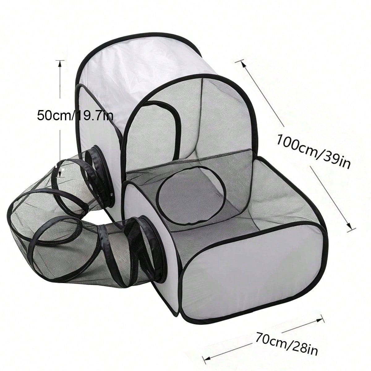 Portable Cat Playpen with Tunnel – Indoor & Outdoor Cat Playground