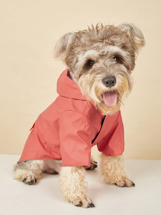 Waterproof Hooded Dog Raincoat | Breathable Pet Windbreaker
