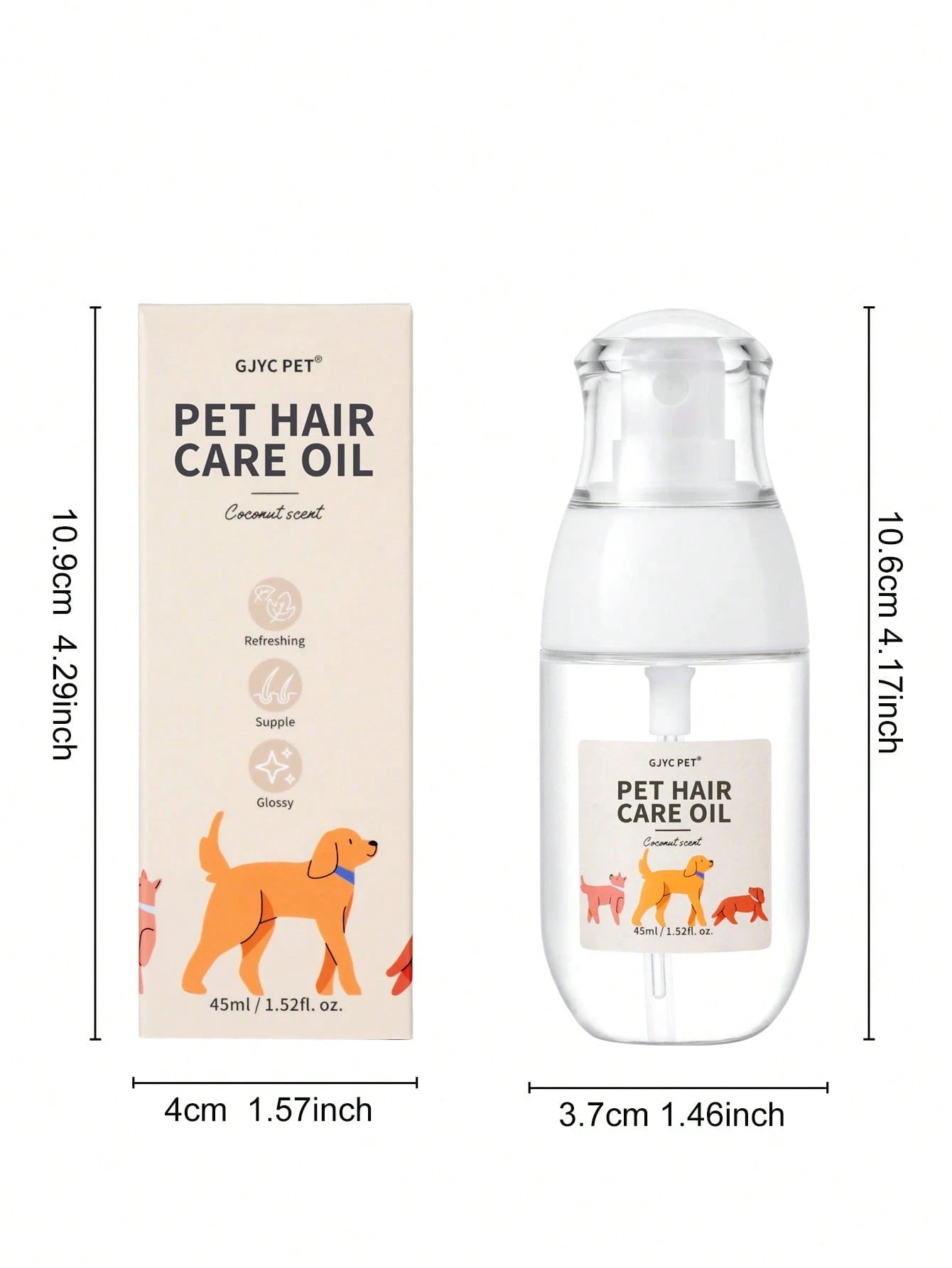 Coconut Pet Detangling Spray for Dogs & Cats | Leave-In Coat Spray