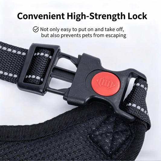 Reflective No-Pull Dog Harness with Leash – Adjustable Pet Vest