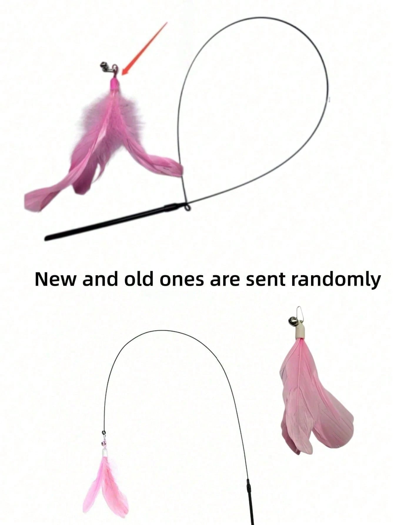 Suction Cup Feather Cat Teaser Wand | Interactive Indoor Cat Toy