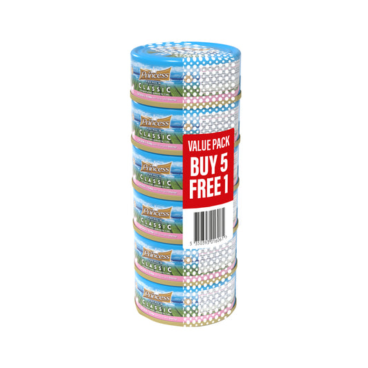 PRINCESS Classic Pacific Chicken Tuna Value Pack - 5 pieces + 1 free (6 * 170g)