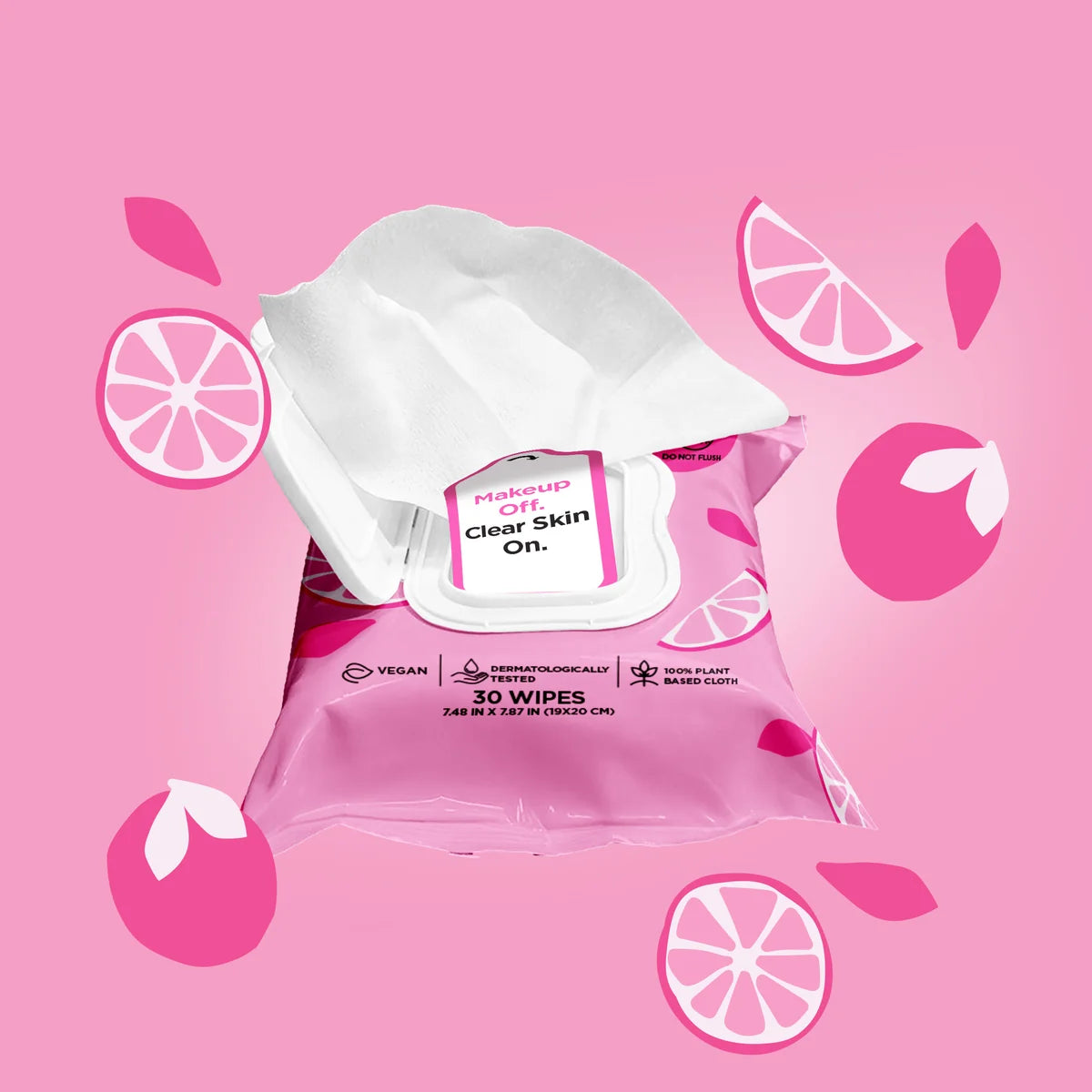 Ultra Compact Pore Clarifying Makeup Remover Wipes (30 pieces per pack)